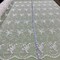 1 Yard Beaded Lace Fabric Embroidered on 100% Polyester Net Mesh Ivory 52" | Lace USA - 31094W-BP